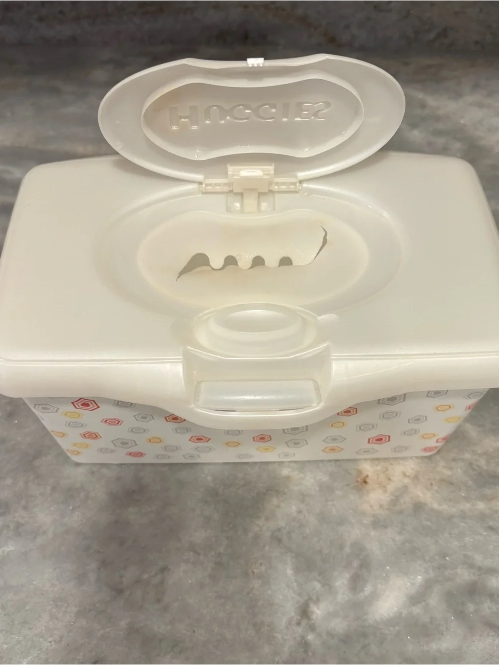 Huggies RETIRED Wipe Dispenser Storage Baby Infant Y2K